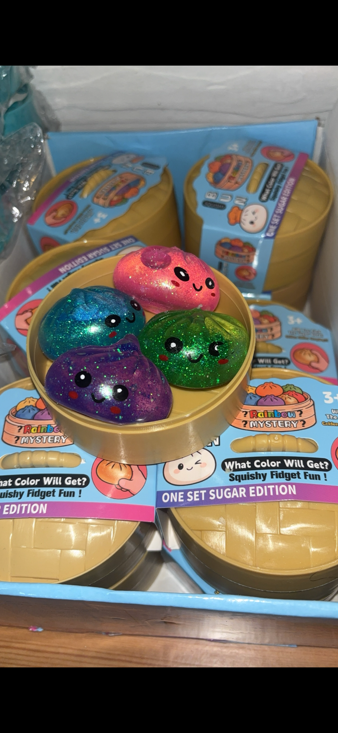 4-Pack Glitter Mystery Dumpling Squishy | Sugar Edition