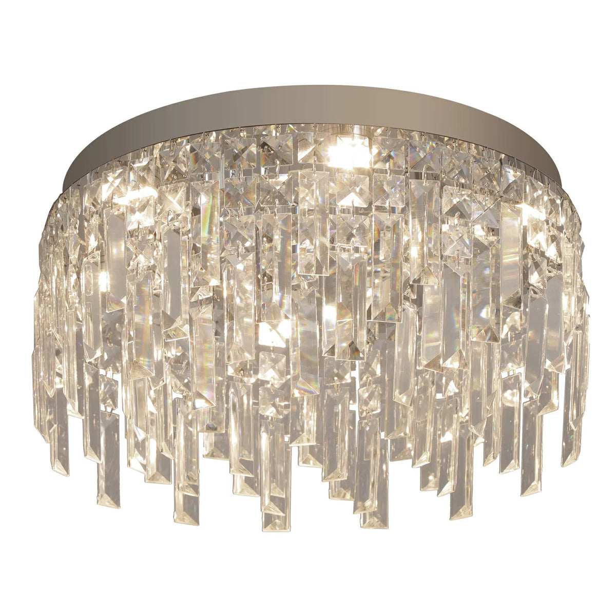 Elegant LED-Taklampa med Kristalldetaljer Ø40 cm – 30W