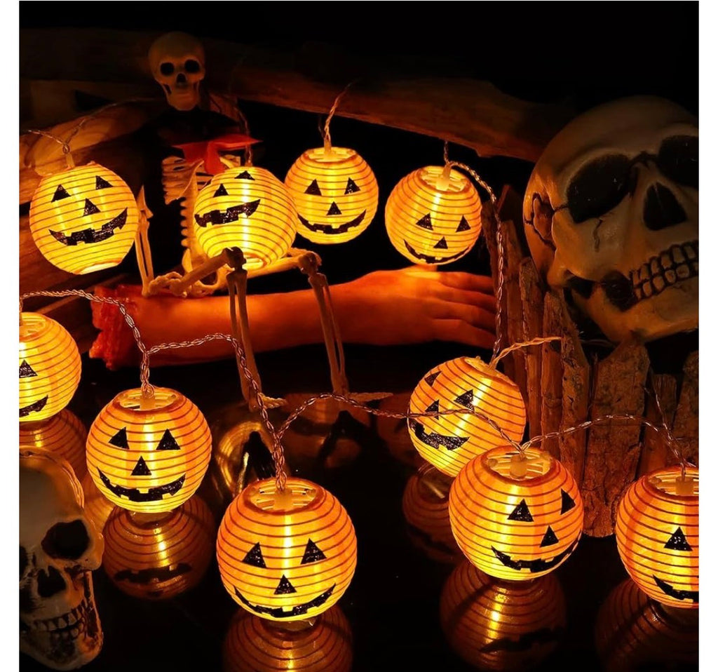 Halloween Utomhus LED-Ljusslinga med Pumpor (6 meter – 20 LED-Lykta IP65)