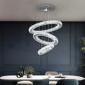 Kristall LED Pendellampa – 3 Ringar 47W
