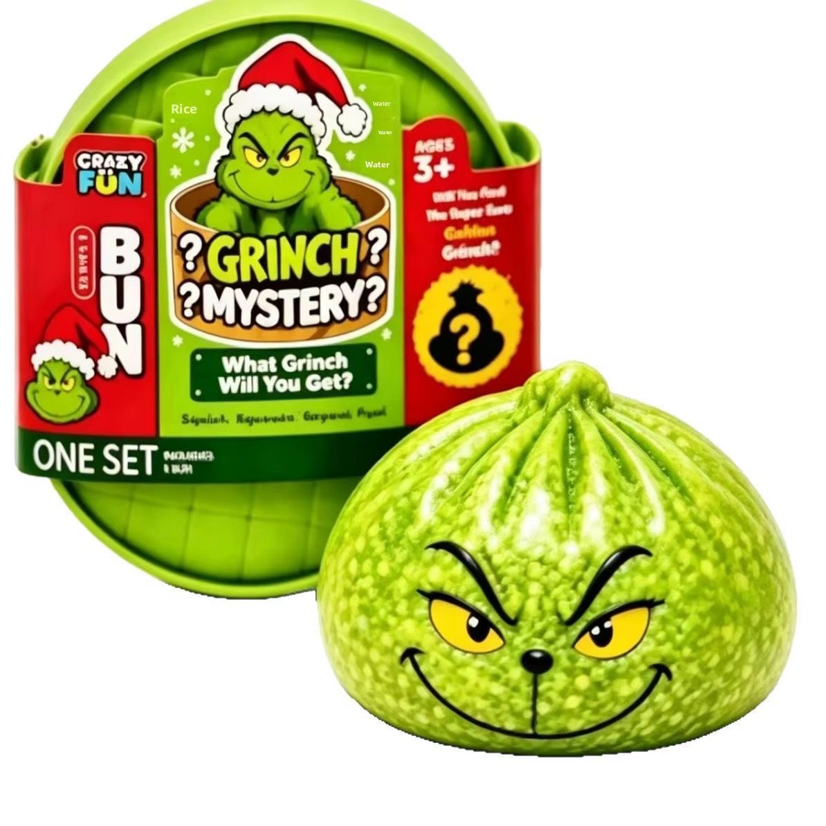 Grinch Dumpling Squishy Stressleksak (Grumpy Monster Squeeze)