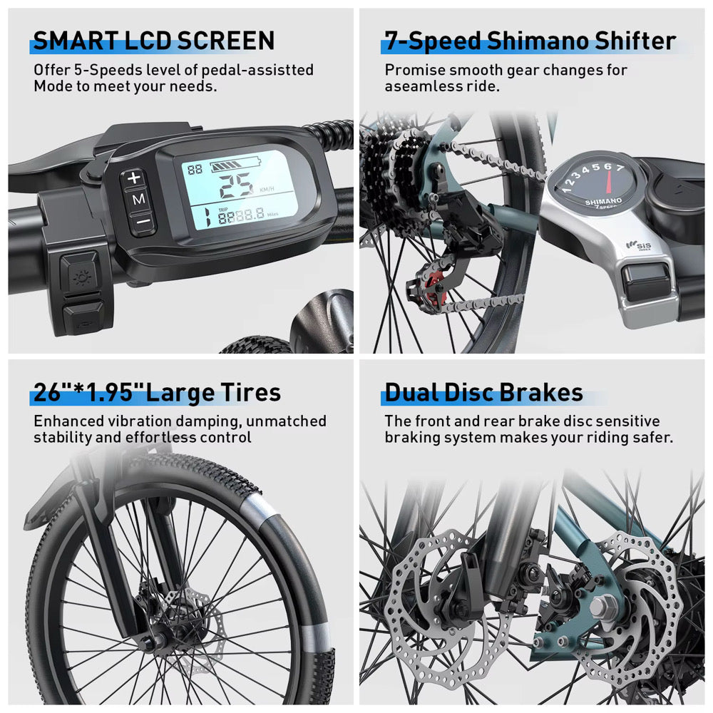 Electric Bike 26” – 250W Legal (25 km/h) – Fast Delivery Sweden