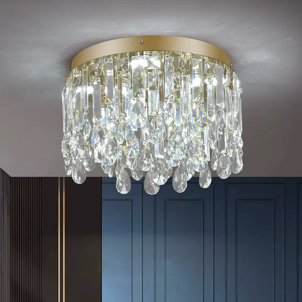 Exklusiv LED-Taklampa med Kristalldetaljer Ø50 cm – 40W