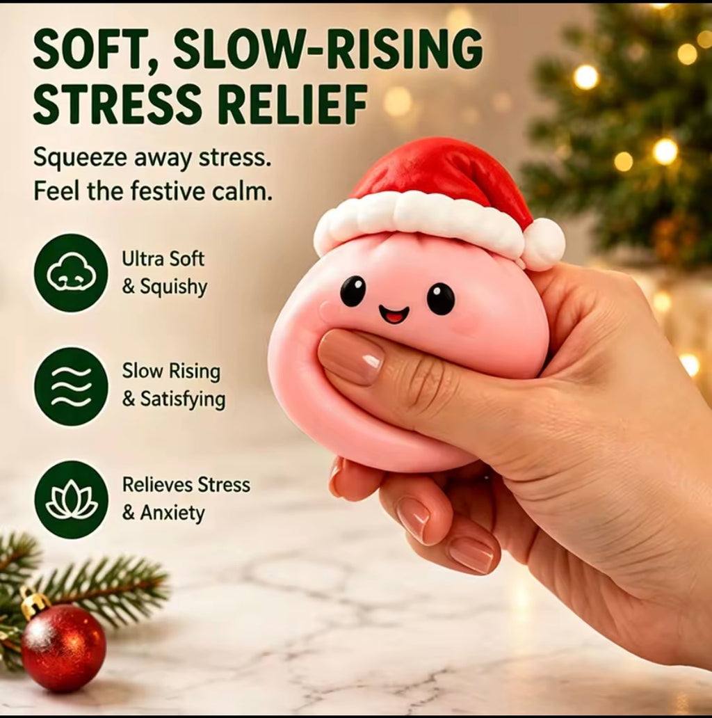 Squishy Julkalender 2026 – 24 Dagars Adventskalender med Kawaii Dumplings & Stressleksaker