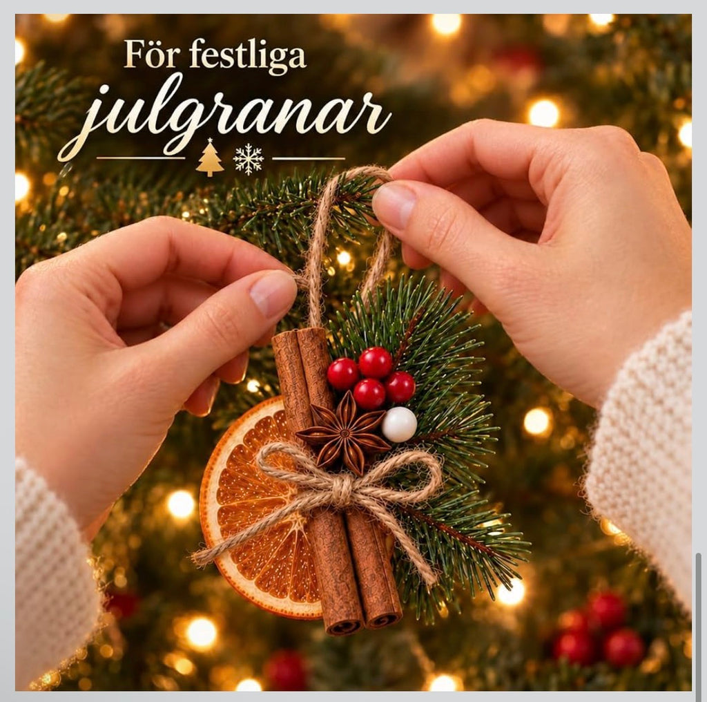 DIY Julpyssel Set – Dekorationselement för Julkrans & Kransbindning (ca 205 delar)