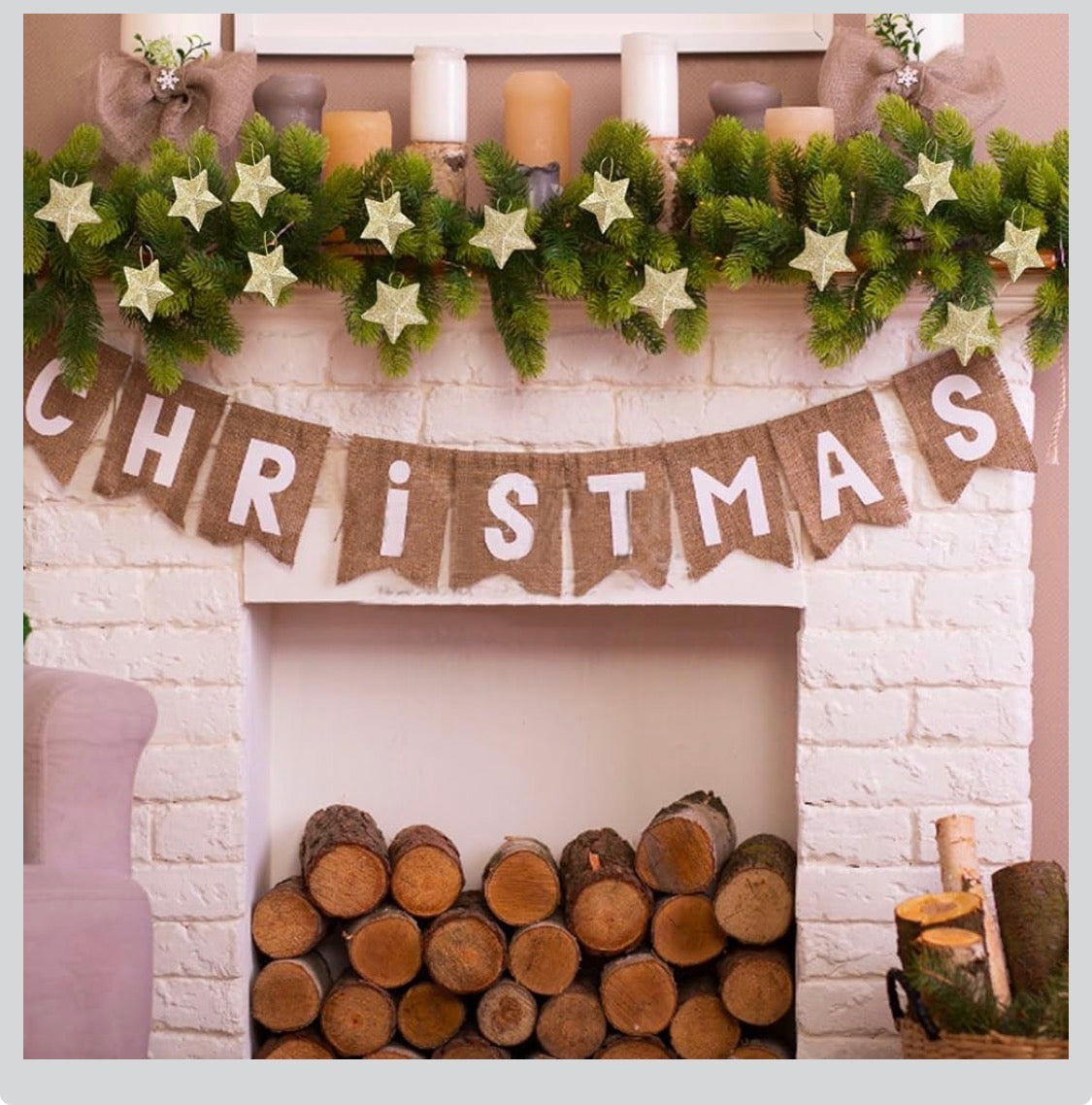 Hängande Julstjärnor – 12-Pack Glittrande Julgranshängen (Modern Design)