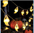 Halloween LED-Ljusslinga med Spöken (3 meter – 20 LED Spöken)