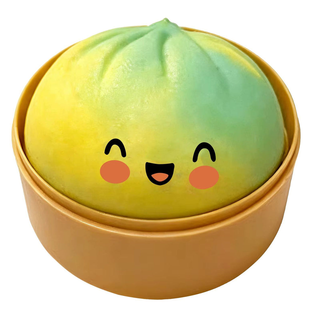 Söt Dumpling Squishy Stressleksak (Baozi Squeeze Toy)