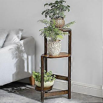 Stilrent Växtställ i Bambu med 3 Våningar – Minimalistisk Blomsterhylla