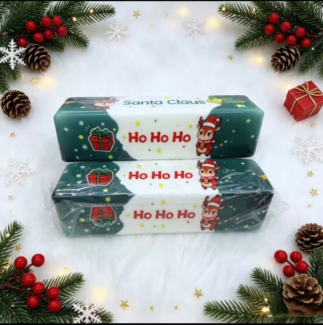 Jul Squishy Stressleksak – Tomte & Ren