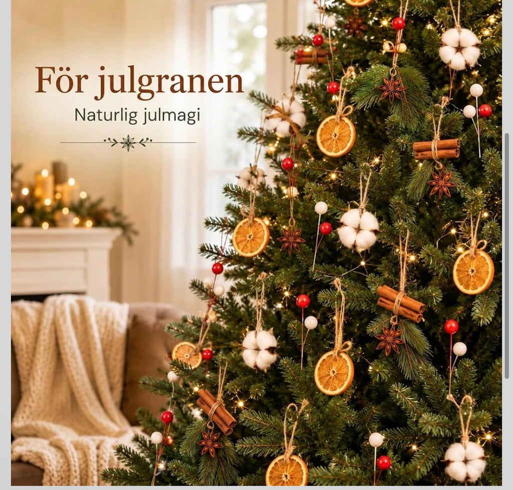 DIY Julpyssel Set – Dekorationselement för Julkrans & Kransbindning (ca 205 delar)