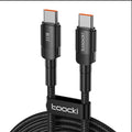 USB-C till USB-C Snabbladdningskabel 100W (2m) - Svart