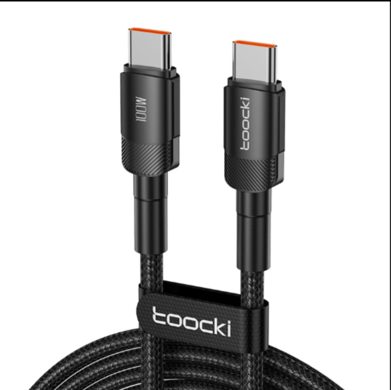 USB-C till USB-C Snabbladdningskabel 100W (2m) - Svart