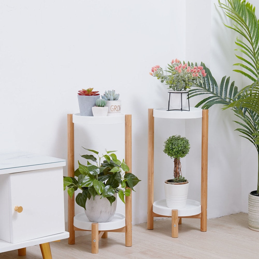 Växtställ i bambu 2-pack – XJJ456-2C