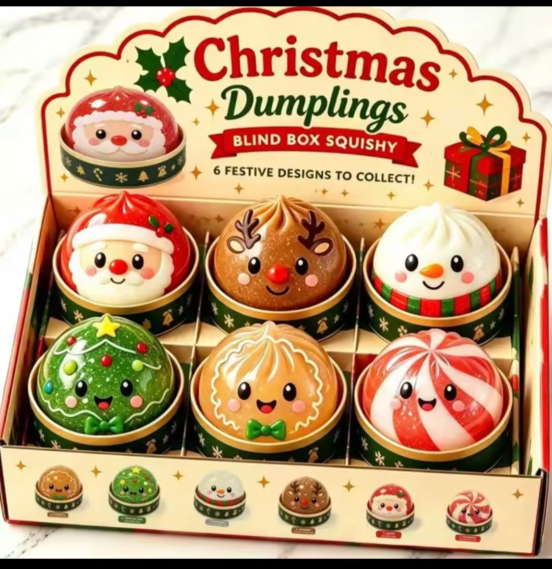 Christmas Dumplings Squishy – Julfigur