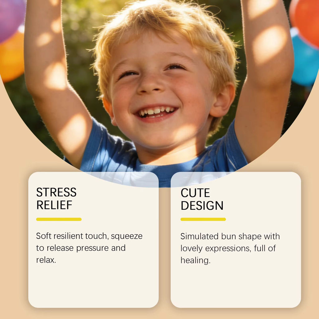 Söt Dumpling Squishy Stressleksak (Baozi Squeeze Toy)