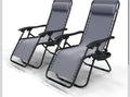 Zero Gravity Reclining Chair Set (2 pcs) – Premium Outdoor Relaxation