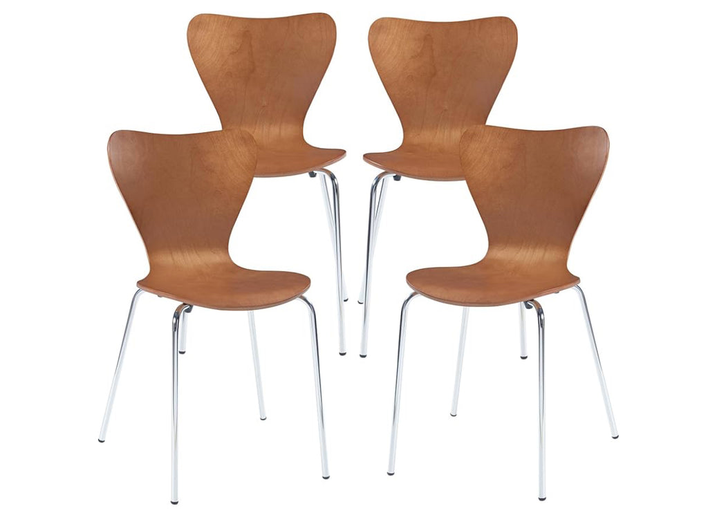 Modern Nordic Dining Chairs Set of 4 – Stylish & Comfortable | Free Delivery Sweden