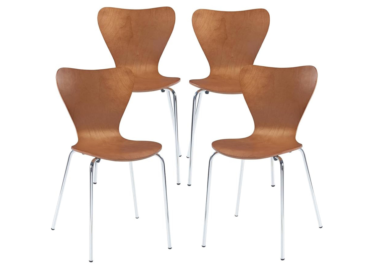 Modern Nordic Dining Chairs Set of 4 – Stylish & Comfortable | Free Delivery Sweden