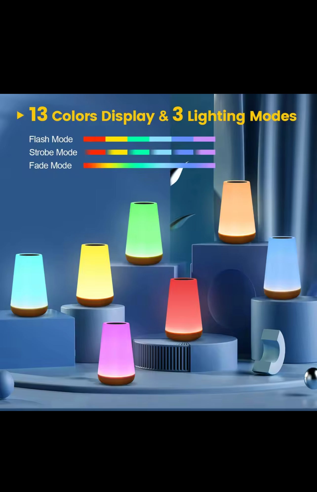 Nordic Cozy Light™ – 13 Color Smart Bedside Lamp
