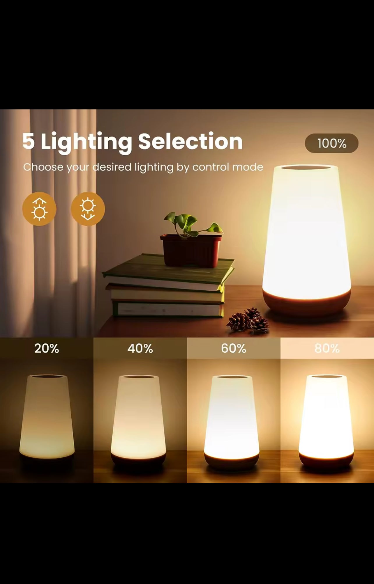 Nordic Cozy Light™ – 13 Color Smart Bedside Lamp