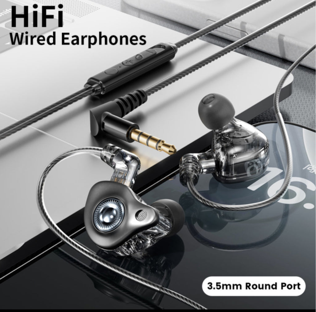 Toocki Wired Gaming Earphones with Mic - HiFi Sound 3.5mm