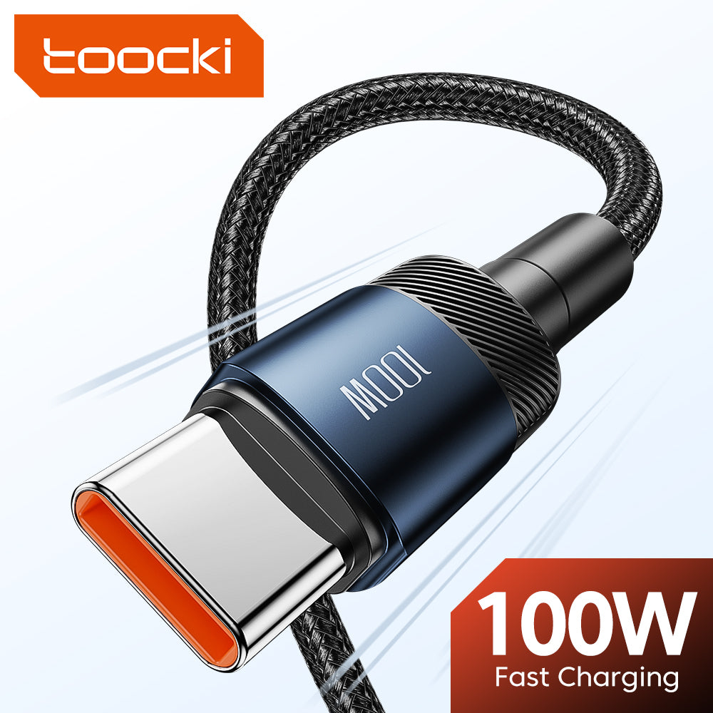 USB-C till USB-C Snabbladdningskabel 100W (2m) - Svart