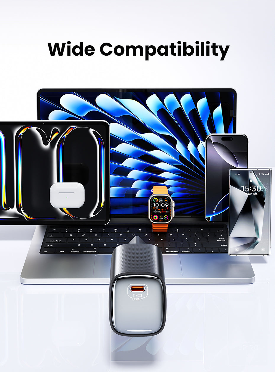 Toocki 45W USB-C Snabbladdare (GaN) - EU-kontakt