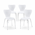 Modern Nordic Dining Chairs Set of 4 – Stylish & Comfortable | Free Delivery Sweden