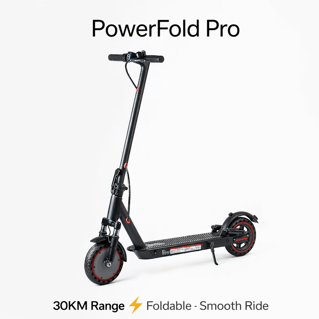 PowerFold Pro Electric Scooter (30KM Range)