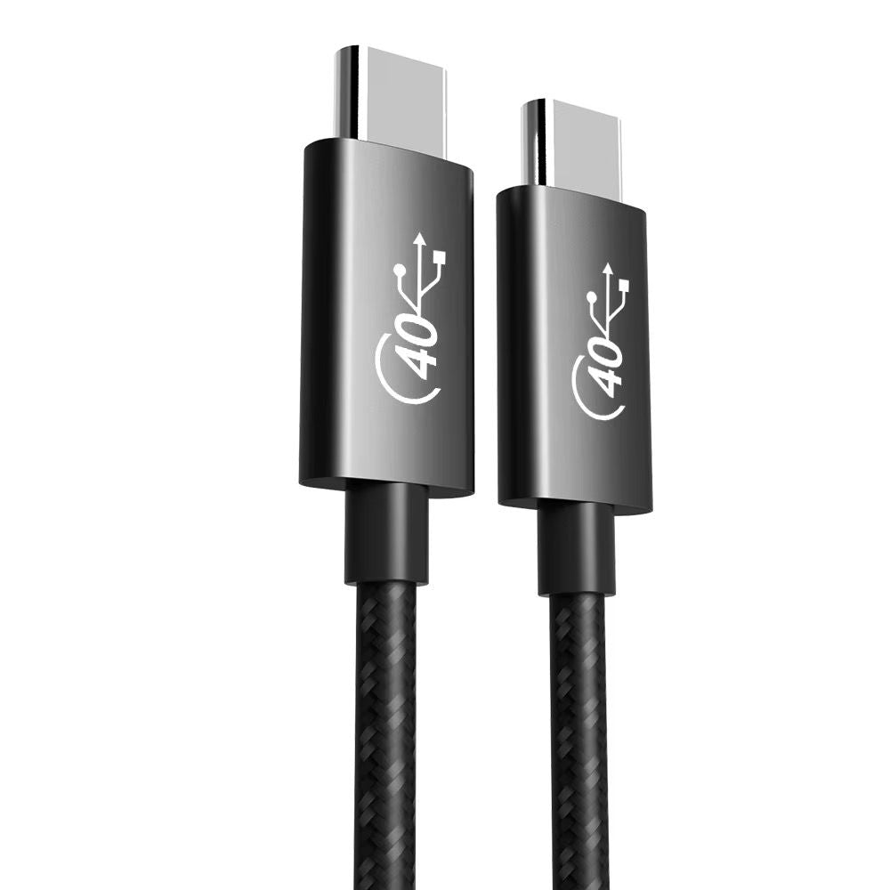 SAN GUAN USB4 Gen3 Coaxial Cable - 40Gbps, 100W PD Fast Charging