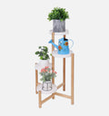 Blomsterställning i Bambu & Plast (4 våningar) – Modell XJJ456-L