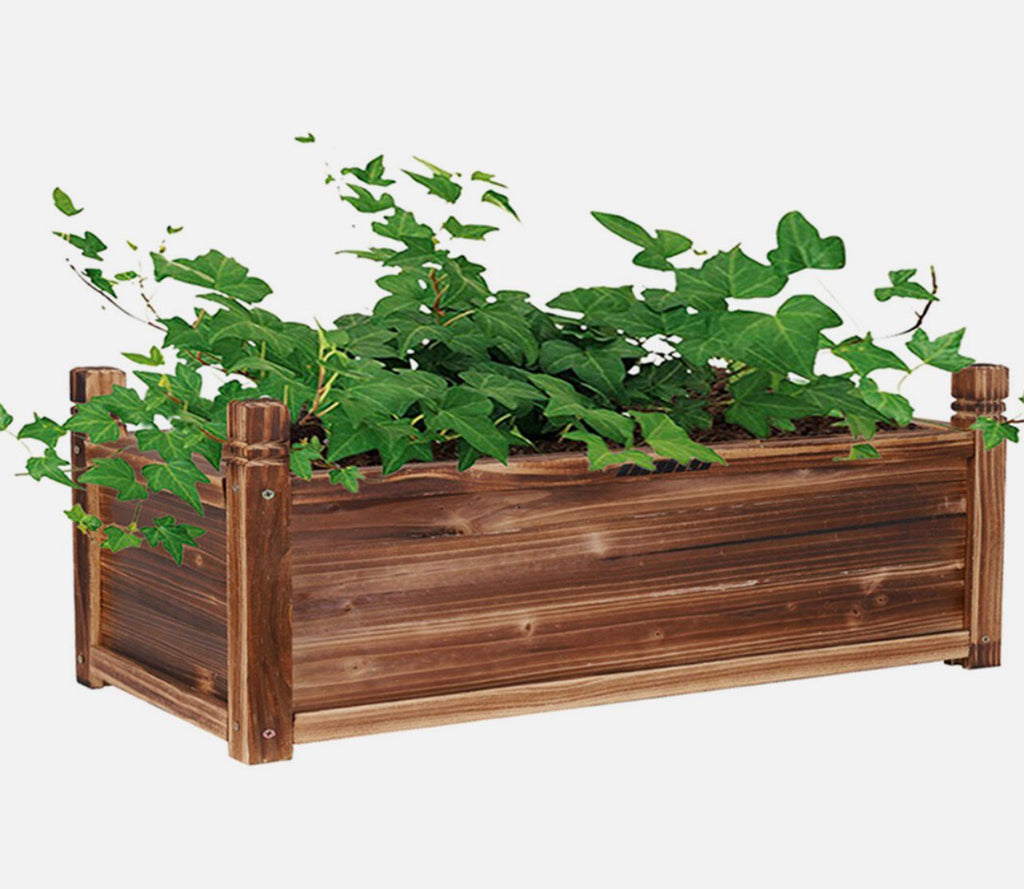 Planteringslåda i Massiv Furubark (Mörkbrun) – Modell XJJ372-M-V1