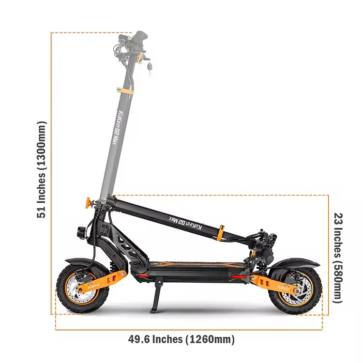 KuKirin G2 MAX Elscooter – Med Säte & Komfort
